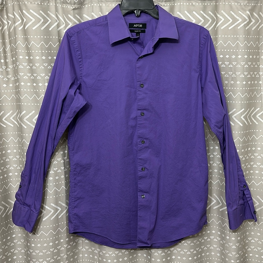 Mens Long Sleeve Collar Shirt